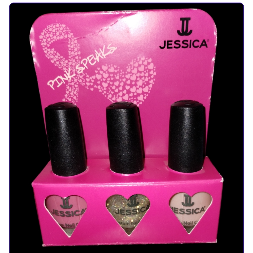 Jessica Nail Polish Pink Speaks Retire Collection 3pk